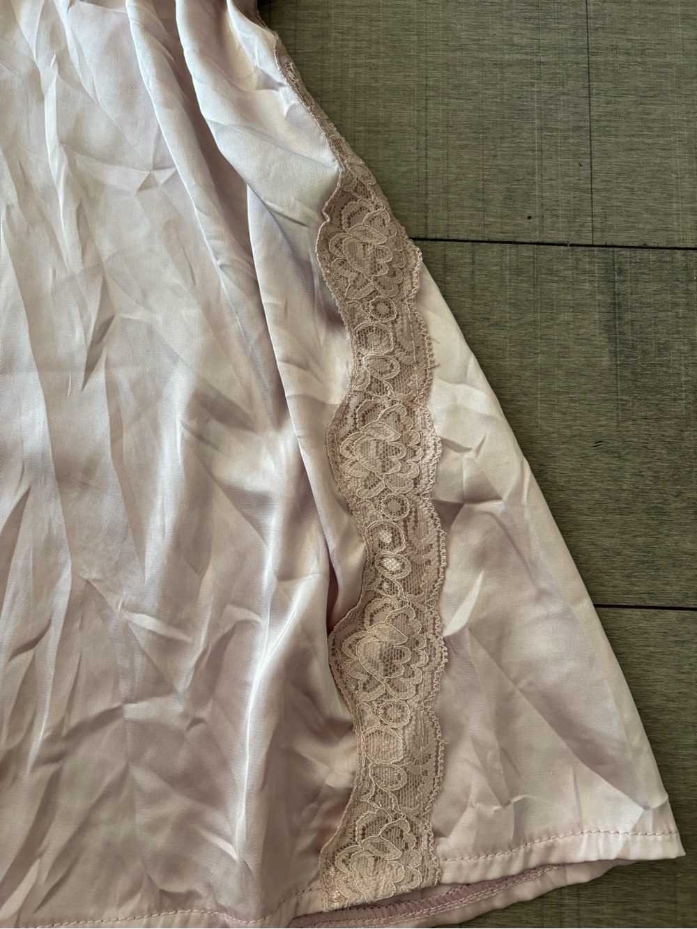 🦋Coquette Girl🦋-Satin & Lace Chemise Slip Dress-Ballerina Blush Pink - Picture 3 of 5